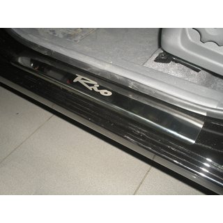 Накладки на пороги Natanika Premium (4 шт, нержавейка) Kia Rio 2005-2011 гг.