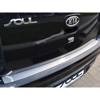 Накладка на задний бампер Natanika (нержавейка) Kia Soul I 2008-2013 гг.