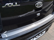 Kia Soul I 2008-2013 гг. Накладка на задний бампер Natanika (нержавейка) фото 1