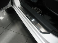 Kia Soul I 2008-2013 гг. Накладки на пороги из нержавеющей стали NataNika Premium (4 шт) фото 1