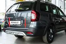 Renault Logan MCV 2013-2022 гг. Накладка на багажник нержавейка фото 1