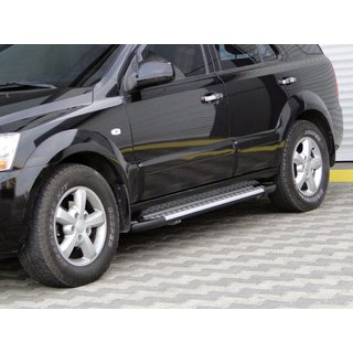 Kia Sorento Боковые пороги Allmond Grey