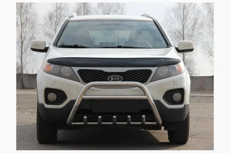 Kia Sorento II XM 2009-2014 гг. Кенгурятник WT003 (нержавейка)