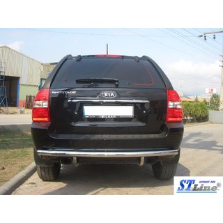 Задняя дуга AK002 (нерж. сталь) Kia Sportage 2004-2010 гг. фото 3