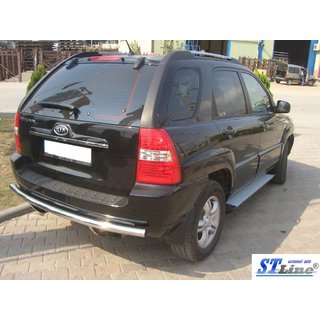 Задняя дуга AK002 (нерж. сталь) Kia Sportage 2004-2010 гг. фото 2