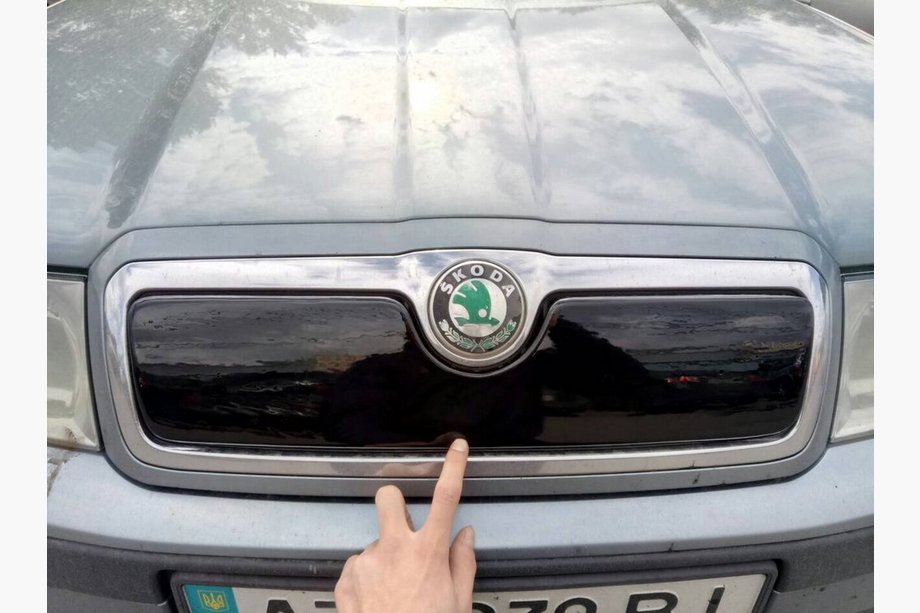 Skoda Octavia I Tour A4 1996-2010 гг. Зимняя решетка (верхняя) Матовый Фото 5