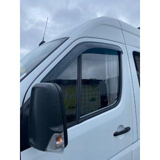 Накладные ветровики на скотче (2 шт, ANV) Mercedes Sprinter W906 2006–2018 гг. фото 1