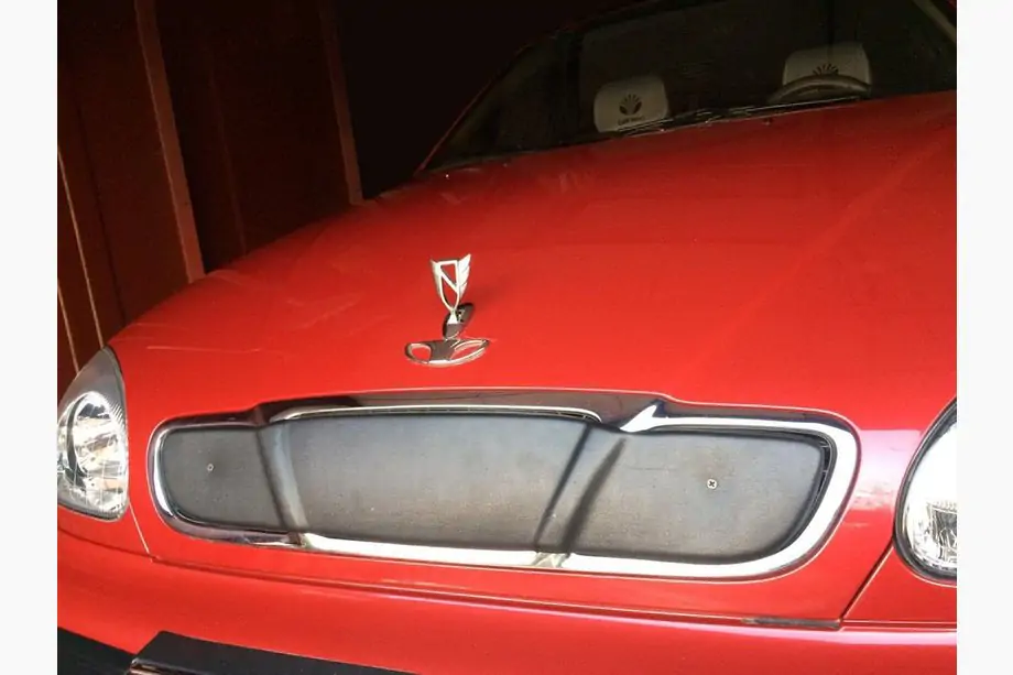 Daewoo Lanos 1998-2017 гг. Зимняя накладка на решетку радиатора (верхняя) Image