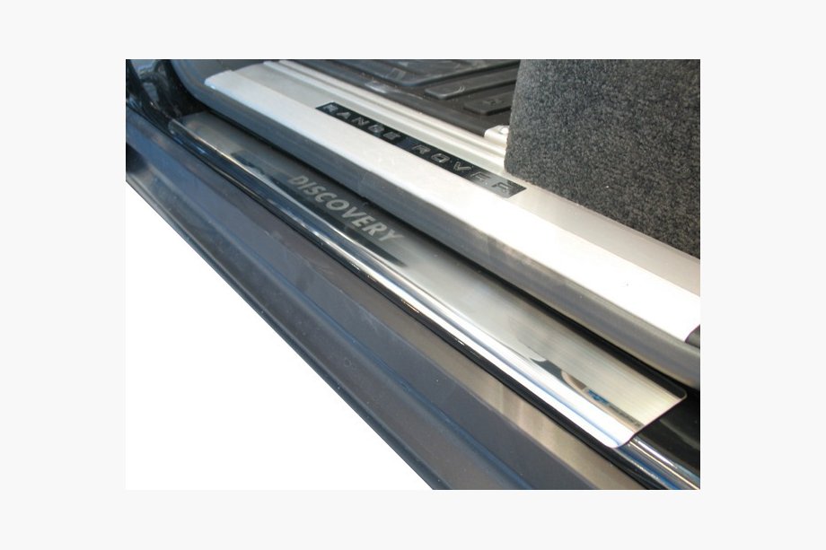 Land Rover Discovery III 2004-2009 гг. Накладки на пороги Natanika Premium (4 шт, нержавейка) Image