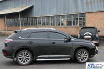 Lexus RX 2009-2015 гг. Боковые Подножки RedLine Black (2 шт, Алюминий) фото 5