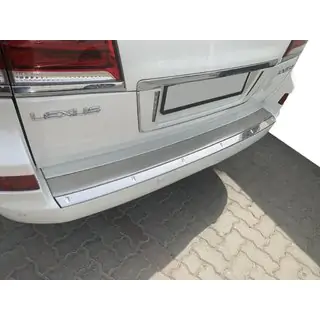 Вставка в задний бампер Хром (2012-2015) Lexus LX570/450d 2008-2022 гг. фото 2