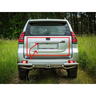 Toyota Prado 150 Хром планка над номером (дизайн 2018)