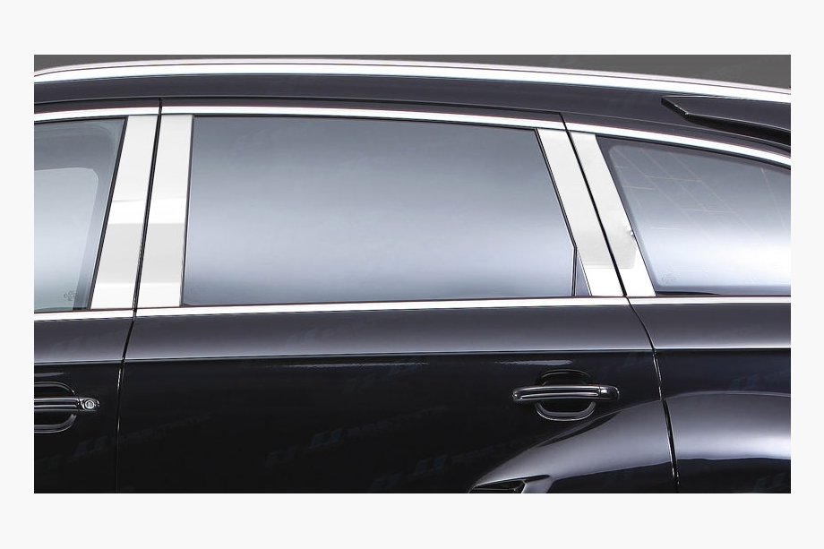 Audi Q7 2005-2015 гг. Накладки на дверные стойки из нержавеющей стали Фото 4