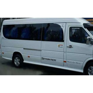 Боковые пороги (стекловолокно, грунтованные под покраску) Mercedes Sprinter W901/902/903/904/905 1995-2006 гг.