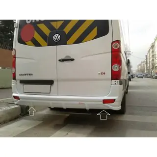 Накладка на задний бампер V1 (под покраску) Mercedes Sprinter W906 2006–2018 гг. фото 1
