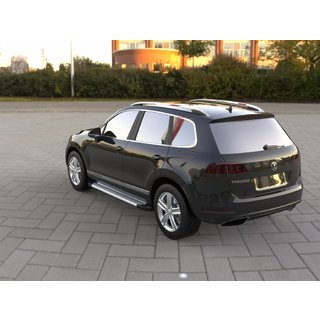 Volkswagen Touareg 2010↗ Боковые пороги Allmond Grey
