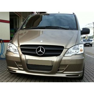 Передняя губа бампера (грунтованная под покраску) Mercedes Vito W639 2004-2014 гг.