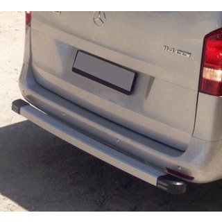 Mercedes Vito W638 1996-2003 гг. Задняя дуга MoonLight (нерж.)