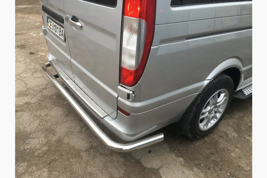 Mercedes Vito W639 2004-2014 гг. Задняя дуга AK005 (нержавейка) Фото 2