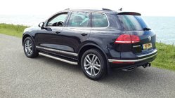 Volkswagen Touareg 2010-2018 гг. Боковые Подножки Original V1 (2 шт., Алюминий) фото 2