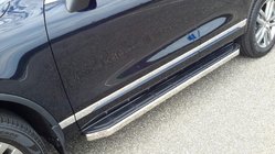 Volkswagen Touareg 2010-2018 гг. Боковые Подножки Original V1 (2 шт., Алюминий) фото 1
