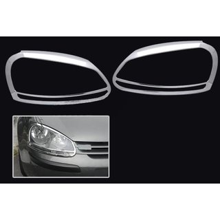 Накладки на фары (2 шт., Пластик) Volkswagen Golf 5 2003-2009 гг.