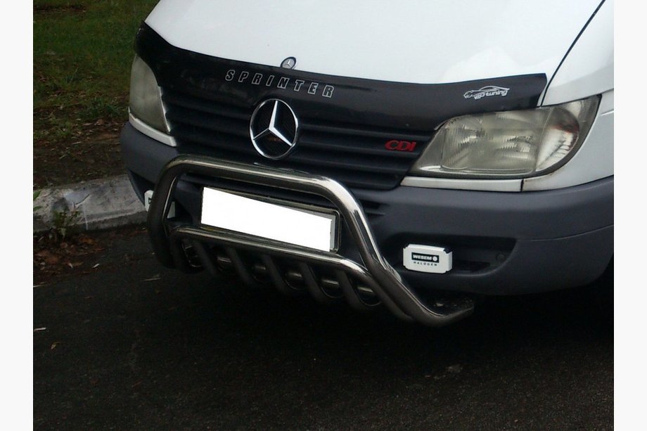 Mercedes Sprinter W901/902/903/904/905 1995–2006 гг. Передний Защитный Дуга WT002 (Нержавейка) 1995-2000 Фото 3
