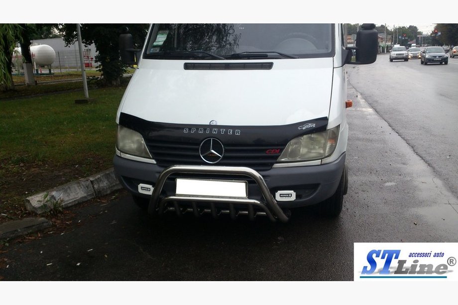 Mercedes Sprinter W901/902/903/904/905 1995–2006 гг. Передний Защитный Дуга WT002 (Нержавейка) 1995-2000 Фото 2