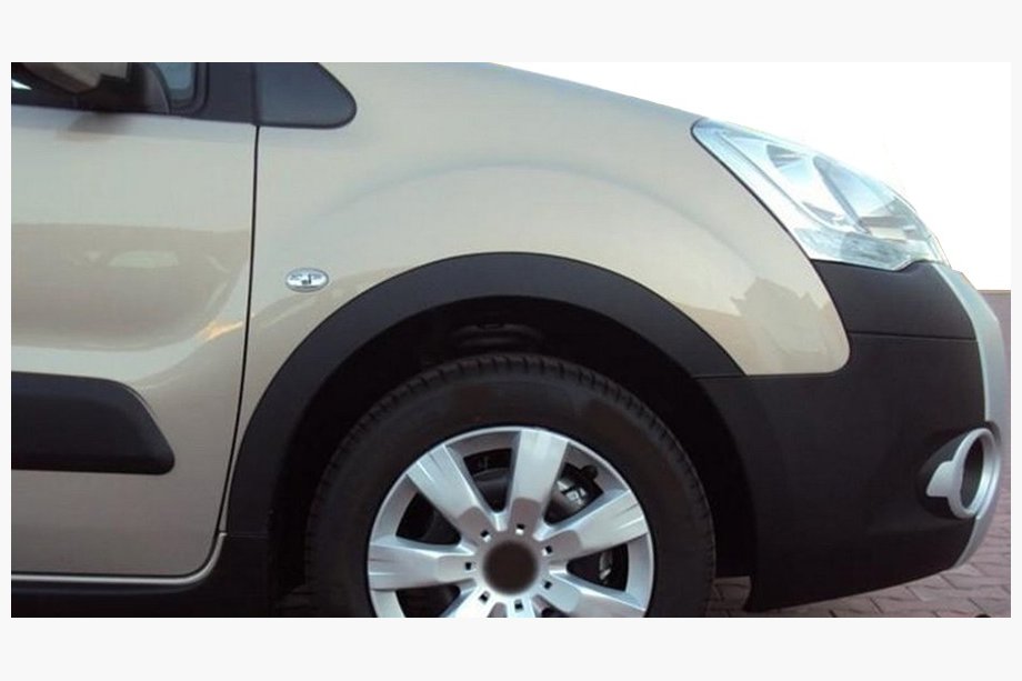 Citroen Berlingo 2008-2018 гг. Расширители арок (4 шт, черные) 1 Боковая Дверь, Пластик Фото 8