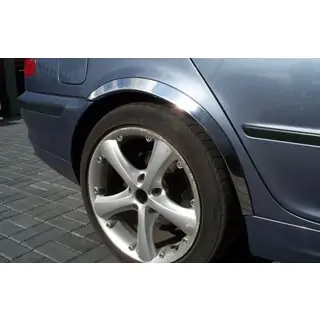 Накладки на арки (4 шт, нержавейка) BMW 3 серия E46 1998-2006 гг. фото 1