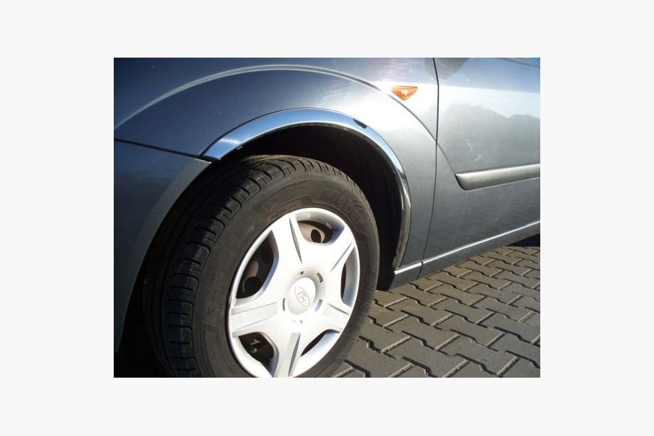 Ford Focus I 1998-2005 гг. Накладки на арки (4 шт, нержавейка) Image