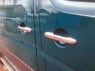 Volkswagen Crafter 2006-2016 гг. Хромированные Накладки на Ручки Дверей (4 шт, Нержавейка) Carmos - Турецкая Нержавеющая Сталь фото 2