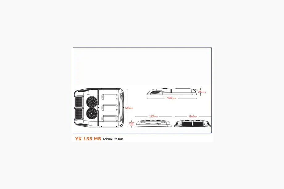 Mercedes Sprinter W906 2006–2018 гг. Крышный кондиционер 13.5 кВт (моноблок) Фото 3