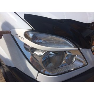 Реснички на фары Moon (грунтованные под покраску) Mercedes Sprinter W906 2006-2018 гг. фото 2