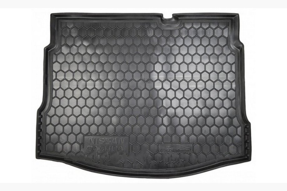 Nissan Qashqai 2010-2014 гг. Коврик багажника с нишей под запасное колесо (Autogumm, резина) Image