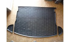 Nissan Qashqai 2007-2010 гг. Коврик багажника полноразмерное запасное колесо (Autogumm, резина) фото 1