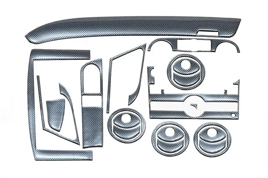 Chevrolet Aveo T250 2005-2011 гг. Накладки на панель приборов (Большой комплект) Image