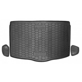 Коврик багажника 2017+ нижняя полка (Autogumm, резина) Nissan Qashqai 2014-2021 гг.