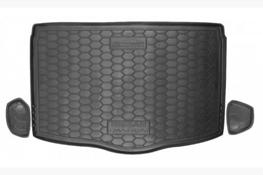 Nissan Qashqai 2014-2021 гг. Коврик багажника 2017+ нижняя полка (Autogumm, резина) Image