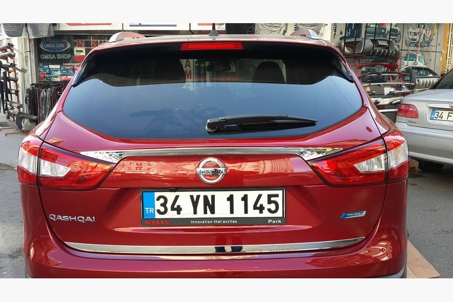 Nissan Qashqai 2014-2021 гг. Накладка на багажник нержавейка Фото 5