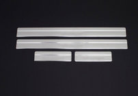 Nissan Navara/NP300 2016- гг. Накладки на пороги OmsaLine (4 шт., нержавейка) фото 1