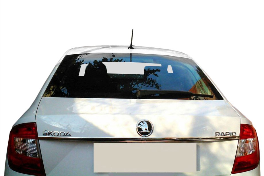 Хромированная накладка над номером Tit-design (нерж. сталь) Image