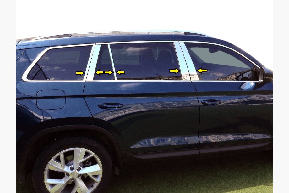 Накладки на дверные стойки из нержавеющей стали Image Накладки на дверные стойки из нержавеющей стали Image