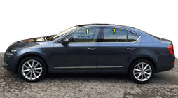 Skoda Octavia III A7 2013-2019 гг. Верхние молдинги окон нержавейка (4 шт) фото 1