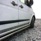 Молдинги дверные нержавейка (8 частей, на кромку двери) фото 1 Молдинги дверные нержавейка (8 частей, на кромку двери) фото 1