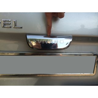 Хромированная накладка над номером (распашные двери, нержавейка) Nissan Primastar 2002-2014 гг.