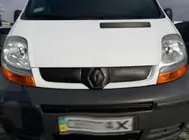 Renault Trafic 2001–2015 гг. Зимняя накладка на решетку радиатора 2001-2007, Глянцевый фото 7