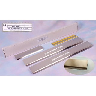 Накладки на пороги Natanika Standard (4 шт, нержавейка) Opel Insignia 2008-2017 гг.