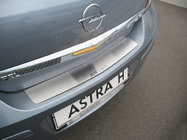 Opel Astra H 2004-2013 гг. Накладка на задний бампер Nataniko (нержавейка) фото 1