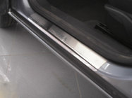 Opel Astra H 2004-2013 гг. Накладки на Пороги Nataniko (4 шт., Нержавейка) фото 1